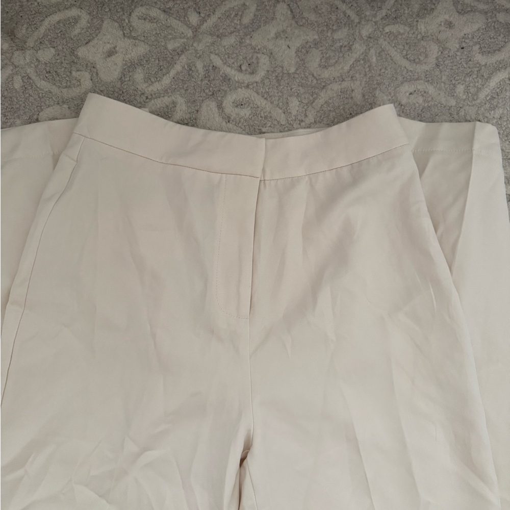 Commense Cream Tailored Trousers for Professional Wear